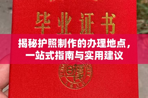 弥渡揭秘护照制作的办理地点，一站式指南与实用建议
