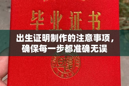 弥渡出生证明制作的注意事项，确保每一步都准确无误