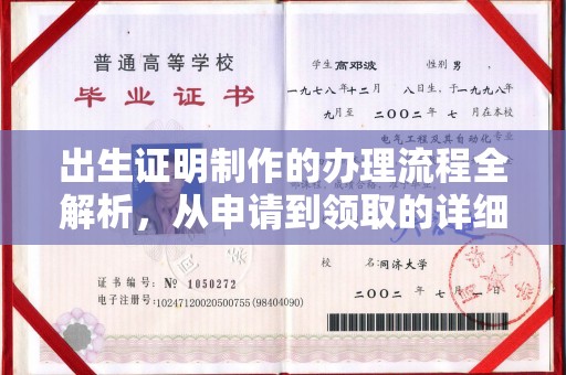 弥渡出生证明制作的办理流程全解析，从申请到领取的详细指南