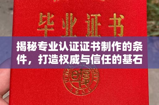 弥渡揭秘专业认证证书制作的条件，打造权威与信任的基石
