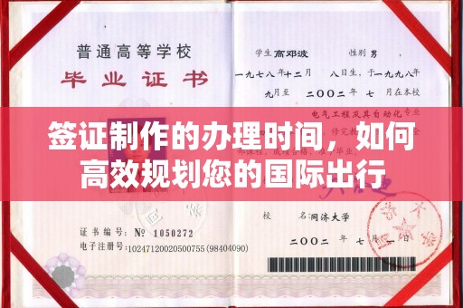 弥渡签证制作的办理时间，如何高效规划您的国际出行